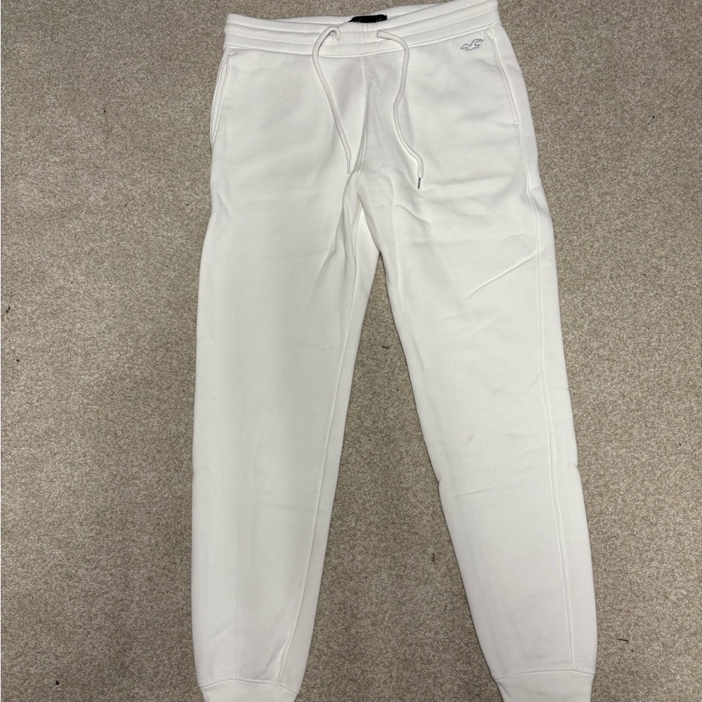 Hollister Classic White Sweatpants